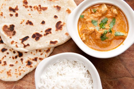 butter chicken | roti | rice | indian dishes | shandar tandoori